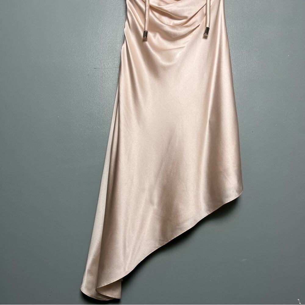 Et Ochs Gisella Silk Draped Mini Dress Sugar Cookie Pink Women’s Size 0 NWT - Picture 7 of 14